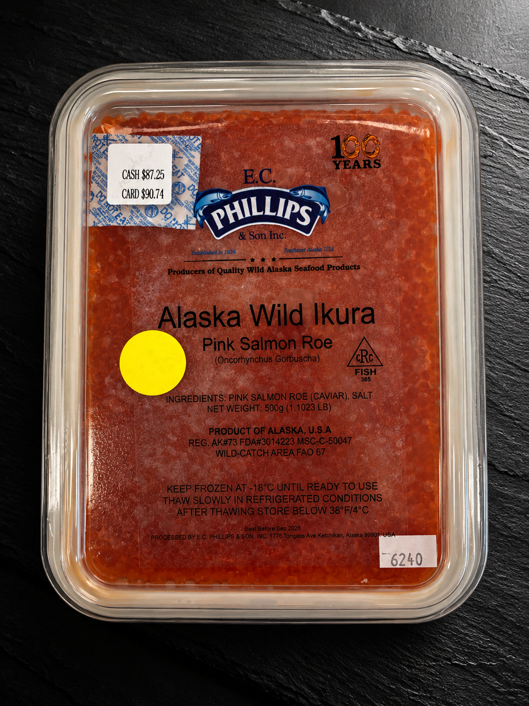 PHILLIPS Alaska Wild Chum Ikura Salmon Roe 500g Gorbusha