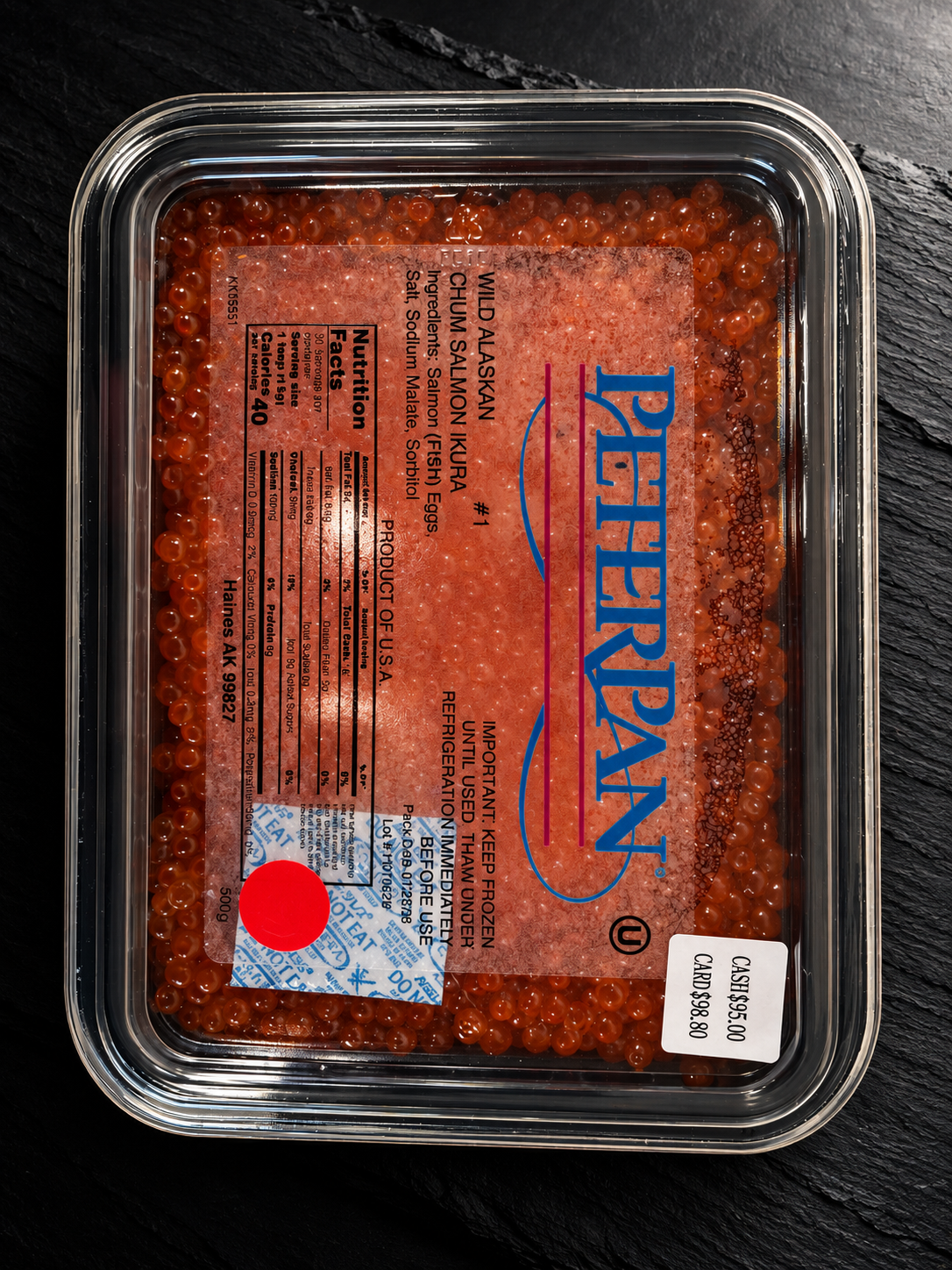 PeterPan Wild Alaskan Chum Ikura 500g