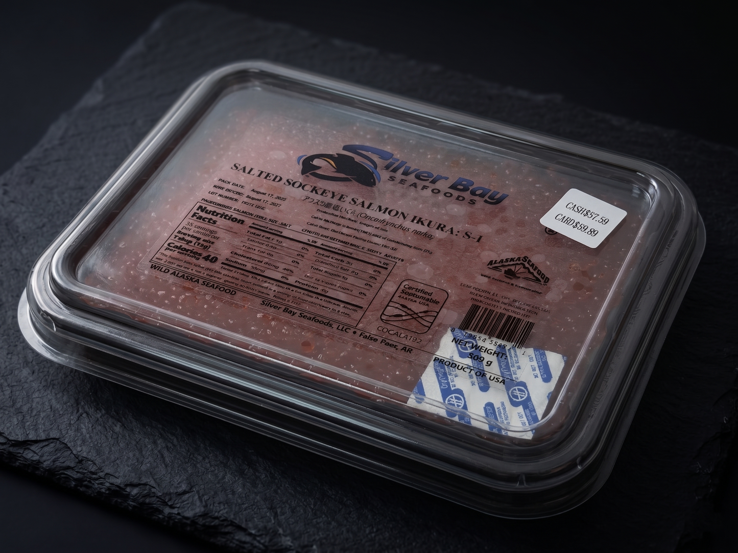 Silver Bay Sockeye Salmon Red Caviar (Nerka)